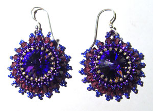 Rivoli Earrings Blue